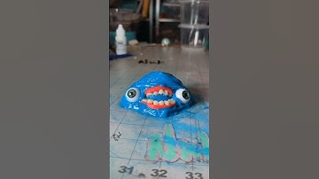 Sculpting a blob with thickened silicone