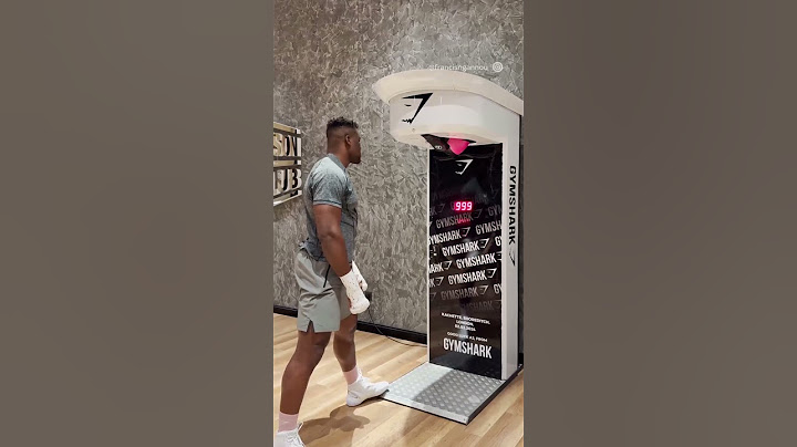 Francis Ngannou DESTROYS punch machine 😳