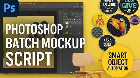 Photoshop Batch Mockup Automation | Smart Object Script for Fast Product Images