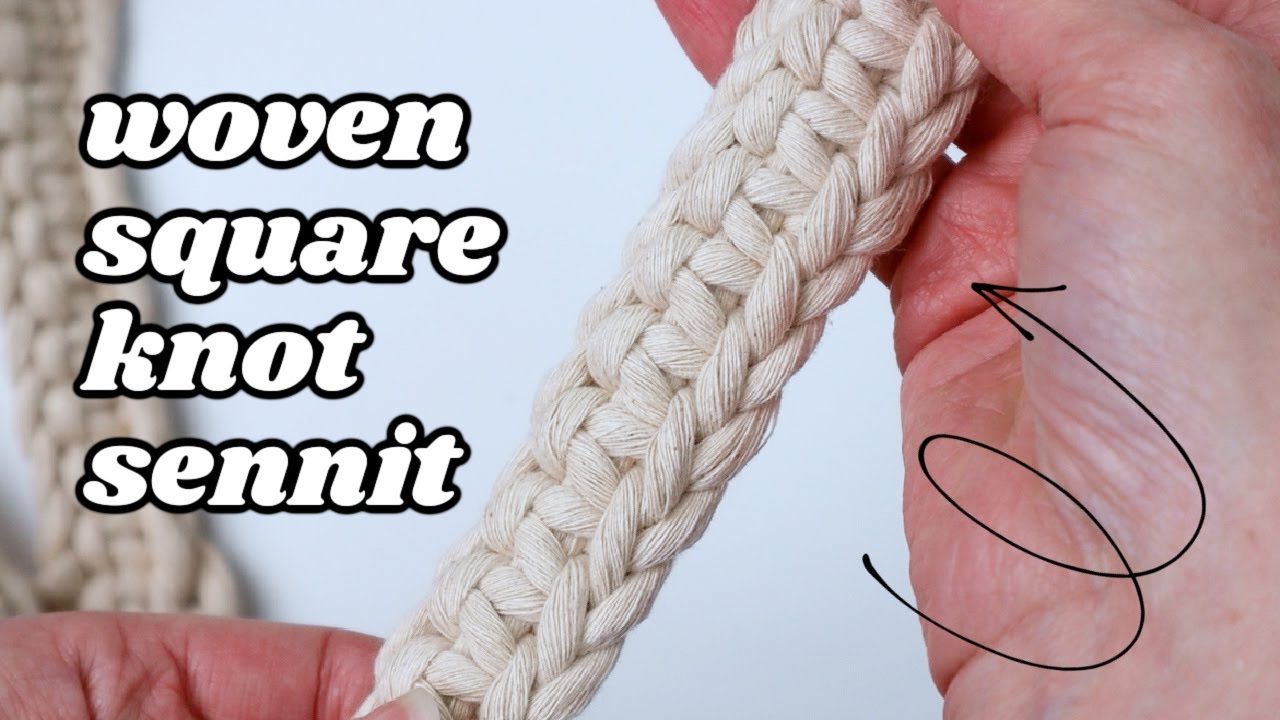 Macrame Woven Square Knot Sennit (Braided Edges!) YouTube