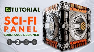 Details 2-Substance Designer Tutorial : Creating Fantastic Sci Fi Panel Update