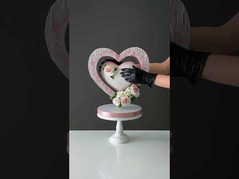 Антигравитационный торт Валентинка.