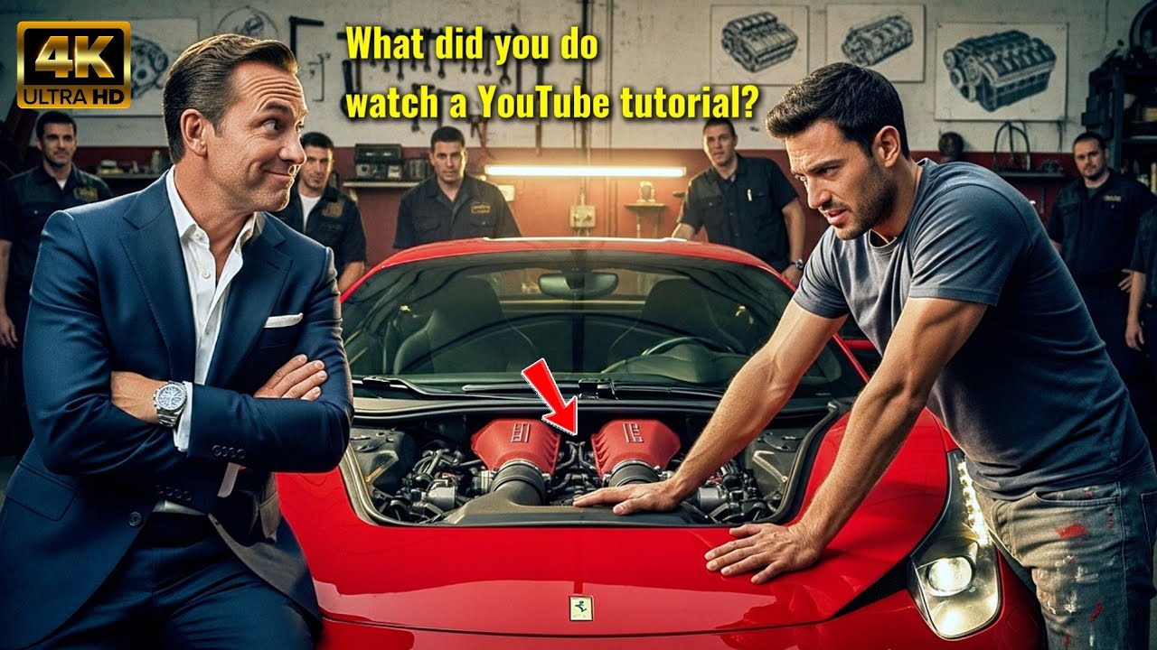Millionaire CEO Laughs at Street Mechanic's Engine Fix — Next Day, Ferrari Calls Him a Genius