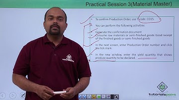 SAP PP - Production Order Confirmation