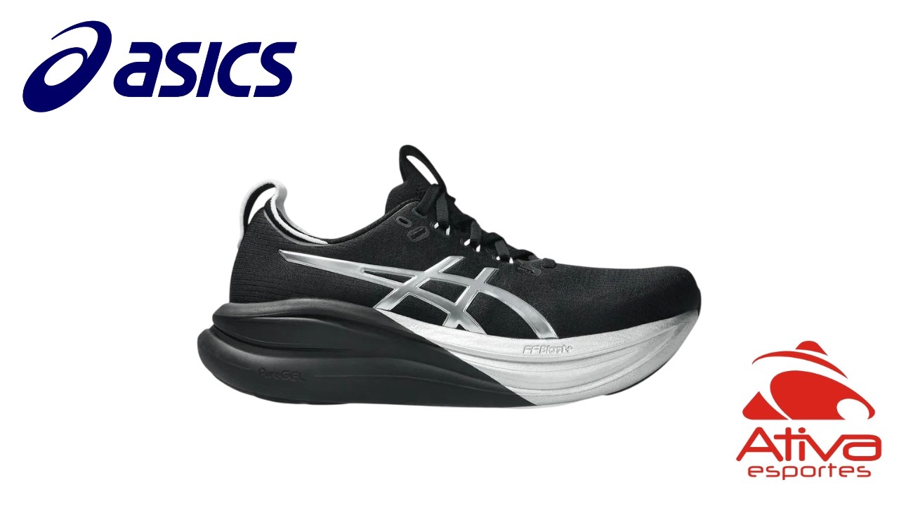 Tênis Asics Gel Nimbus 28 Platinum Feminino 1012B978-001 - Ativa