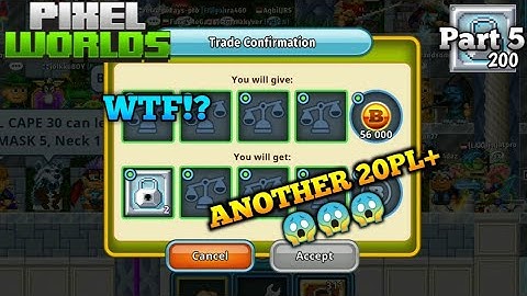 Almost 400.000+ Byte Coins!! Road To 200PL (Part 5) | Pixel Worlds