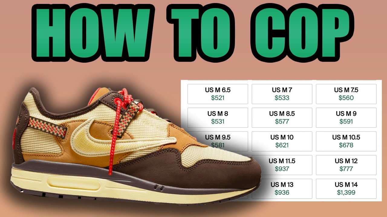Download How To Get The TRAVIS SCOTT Air Max 1 CACT.US CORP For Retail