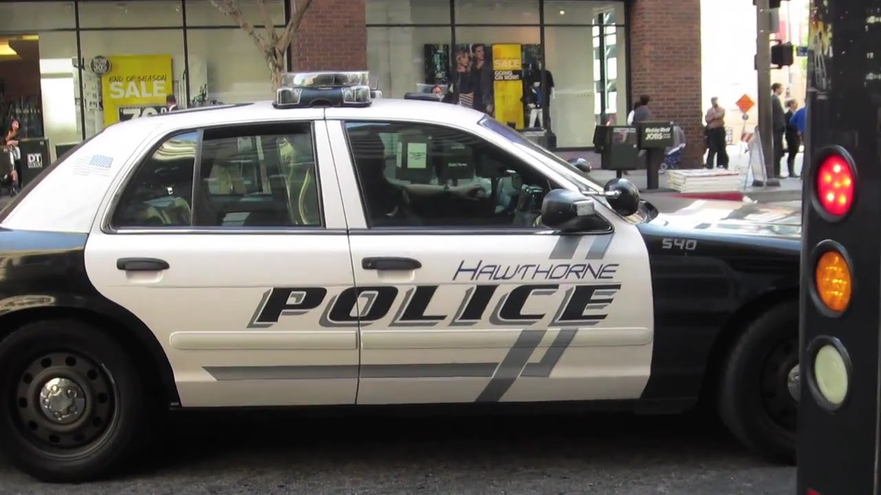 Hawthorne Police Vehicle in Downtown Los Angeles YouTube