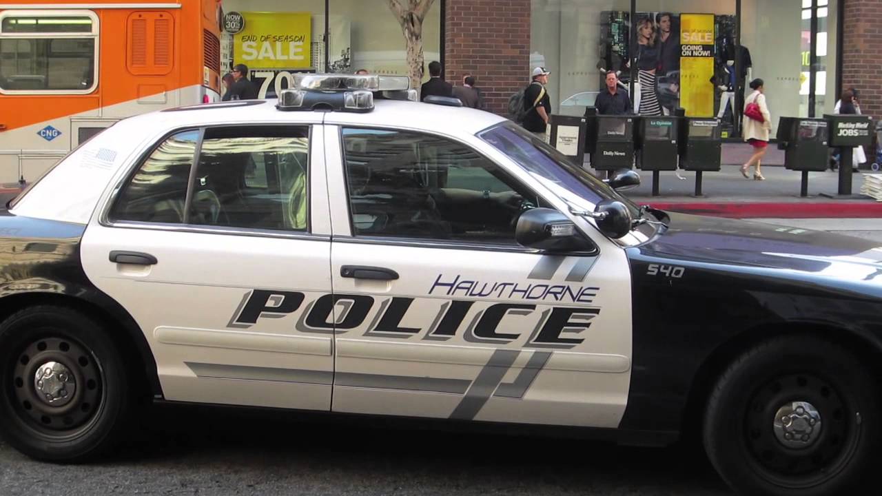 Hawthorne Police Vehicle in Downtown Los Angeles YouTube