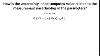Experimental Uncertainty