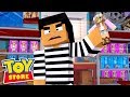 A BURGLAR BREAKS INTO THE TOY STORE! Minecraft ToyStore | Little Kelly