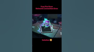 Free Fire Error Network Connection Error Problem | How to Solve