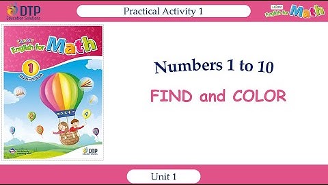 Grade 1- PA1 Find and Color (i-Learn English for Math)