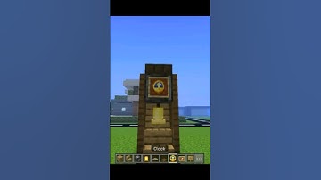 Minecraft: Working Clock tutorial! #shorts