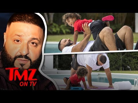 DJ Khaled Has The Cutest Workout Ever With His Son | TMZ TV