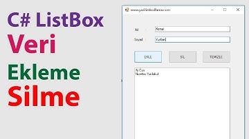 C# listBox