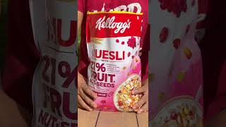 Kellogg's muesli with fruit,nuts,oats and seeds|| healthy breakfast #shorts #weightloss#easy#viral