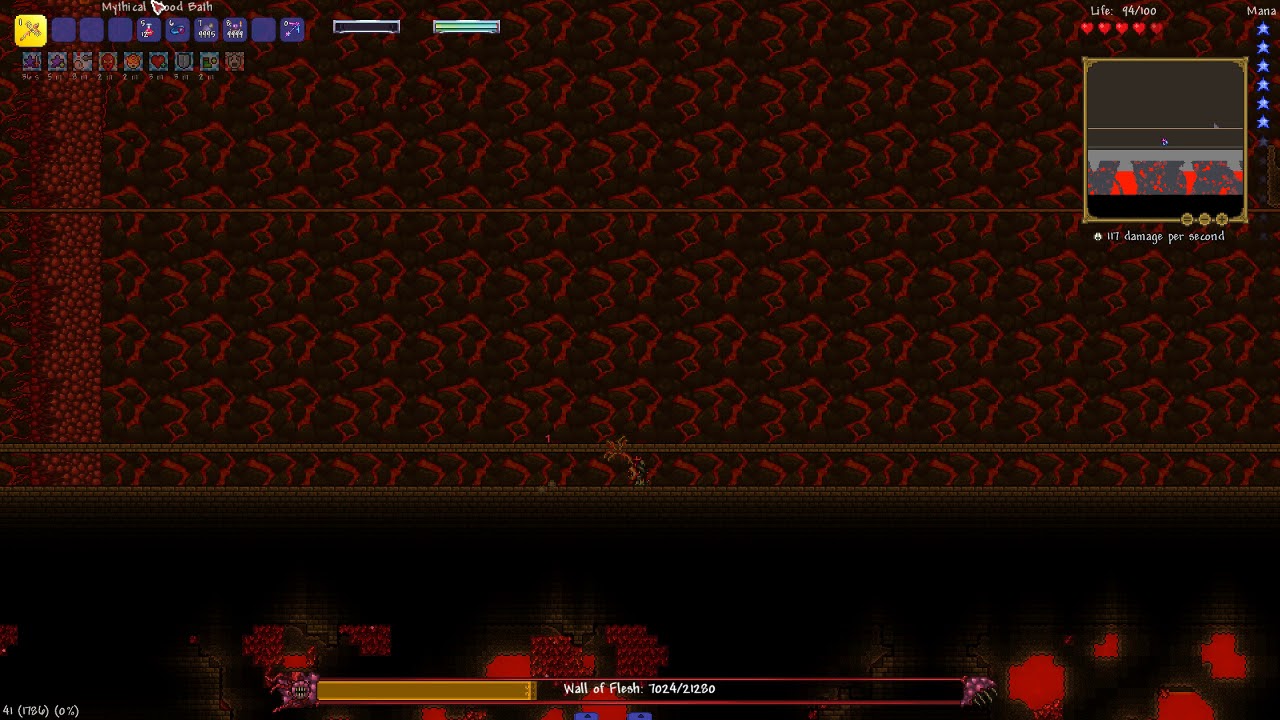 Terraria Calamity: Revengeance Mode Wall of Flesh Nohit - YouTube