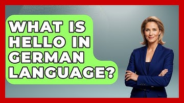 What Is Hello In German Language? - The Language Library