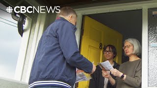 Election campaigning in B.C. the old-fashioned way — going door-to-door