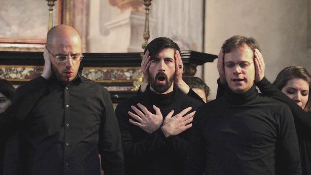 Massimiliano Pascucci: 'Via Crucis', for 8 voices and percussion