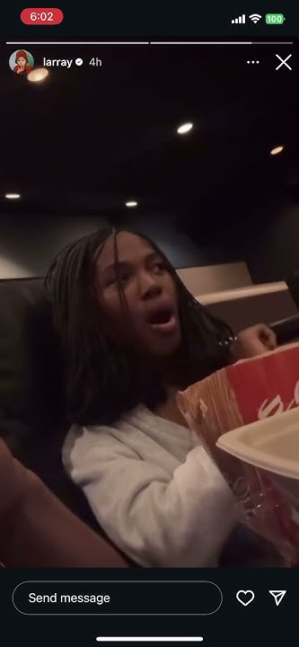 Larray & Quen Blackwell Go To The Movies Instagram Story - YouTube - What Movie Is Larray Going To Be In