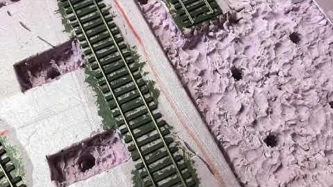 Model Railroad Adventures with Bill E10 - Adding plaster building pad to 4X8 switching layout