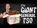 We made Giant Chinese Takeout 🥡  General Tso