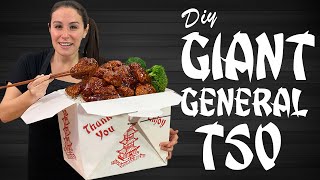 We made Giant Chinese Takeout   General Tso