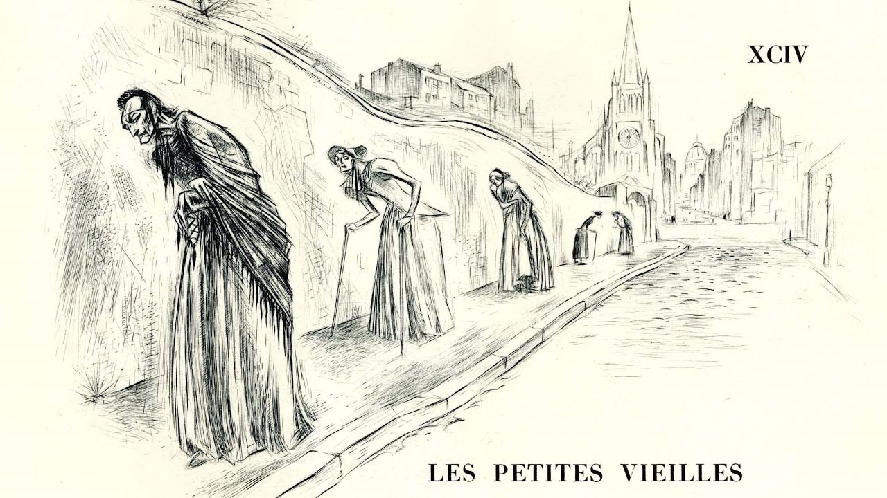 Les petites vieilles Georges Chelon (Les fleurs du mal) - YouTube