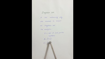 Singleton set with examples |Mathematics|@Mathsworld6