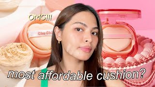 LET'S TRY CHUCHU BEAUTY CUSHION & LOOSE POWDER! 🍪🧁💕SWATCHES + WEAR TEST! [Medium Skin Tone] by Joselle Alandy 8,762 views 7 months ago 12 minutes, 6 seconds