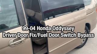 99-04 Honda Odyssey Driver Door Wont Open / Stays Locked Fix Bypass Fuel Door Switch/Sensor