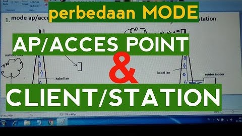 PERBEDAAN MODE AP DAN MODE CLIENT
