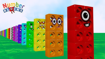 Counting Numberblocks on a Mathlink Level 3 | Learn Numbers 1 to 100 for Kids