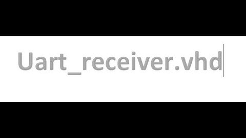 UART receiver
