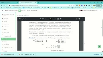 Video 7 Aplicaciones de matrices (Parte A)