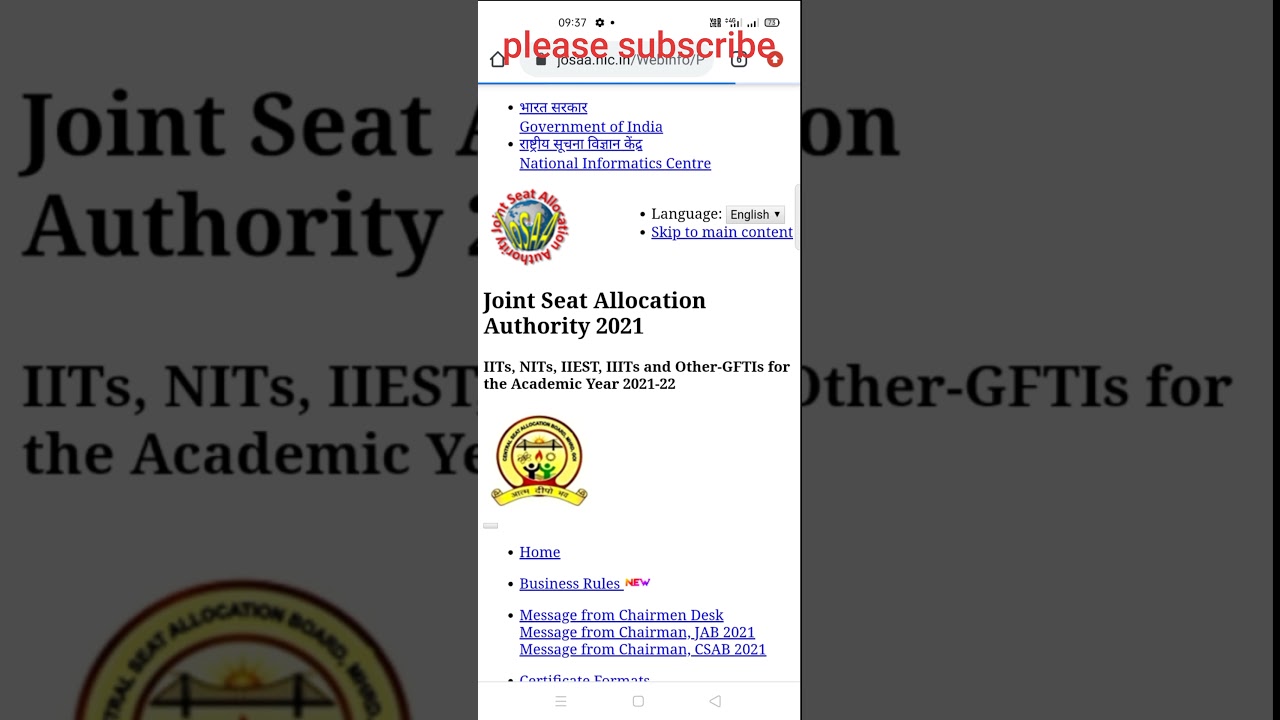 JOSAA Counselling 2021 mock seat allocation result 2|check in |please subscribe