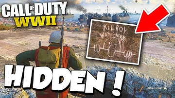 COD WW2 HIDDEN EASTER EGGS IN HEADQUARTERS! (completing all the challenges!)