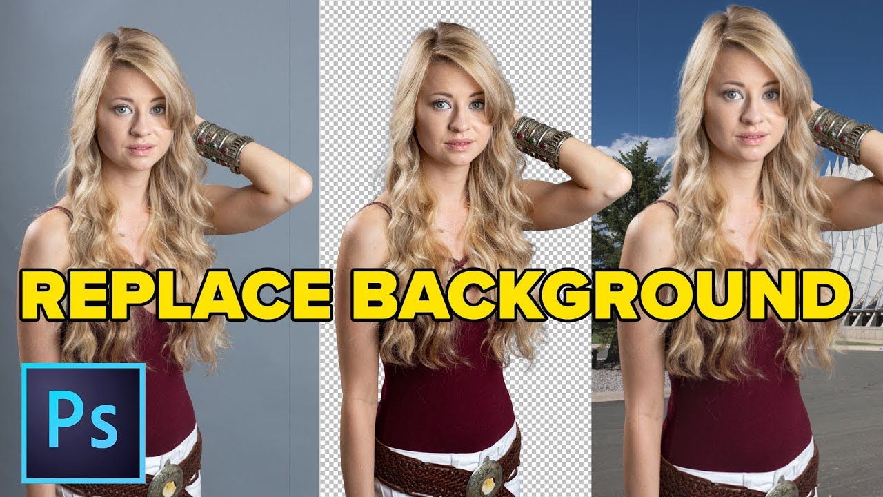 How To Change The Background In Photoshop Youtube