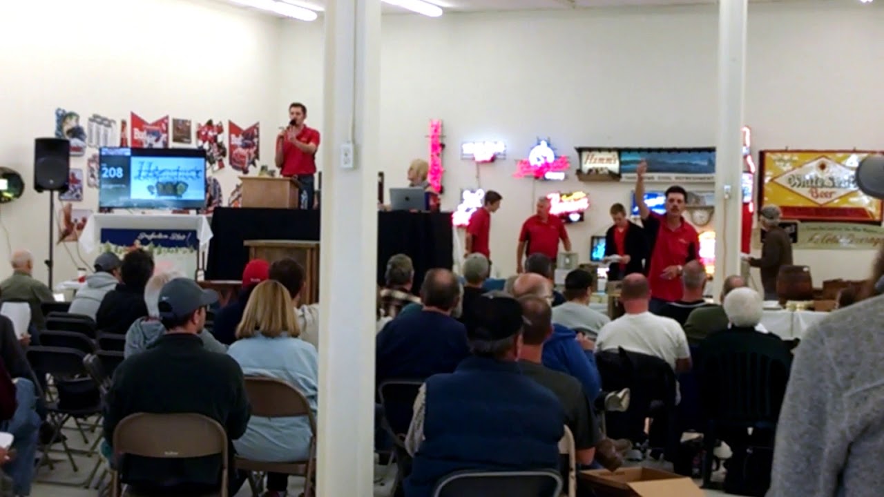 Beer sign auction wow lot stuff YouTube