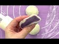 Snow Skin Mooncake with Purple Yam Filling | MyKitchen101en