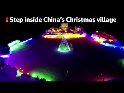 Step inside China’s Christmas village