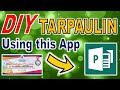 HOW TO MAKE A TARPAULIN USING PUBLISHER | VLOG TUTORIAL 4