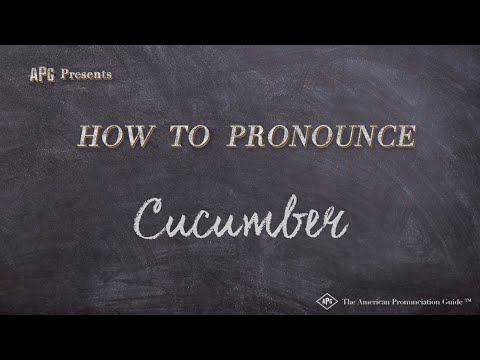 How to Pronounce Cucumber (Real Life Examples!)