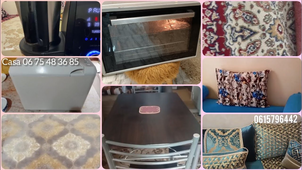 اثاث مستعمل للبيع🌹هميزات الهبال🌹فران كهربائي 🌹كاستريات 🌹زربية🌹طابلة🌹الهوة ديال الطلامط متفلتوش