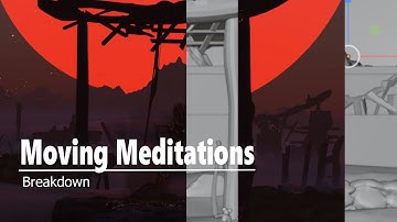 Moving Meditations 3d art  Breakdown /Blender