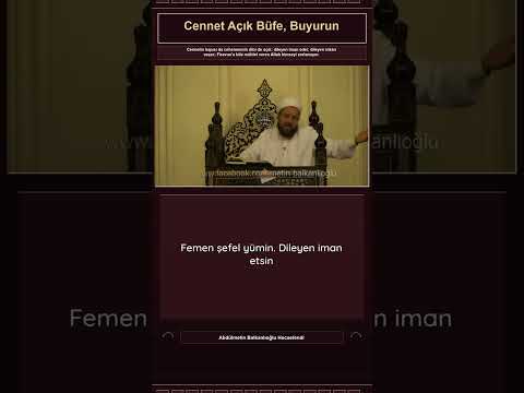 Cennetin Kapısı da Cehennemin Dibi de Açık: Tercih Sizin! | Abdülmetin Balkanlıoğlu #dinisohbet