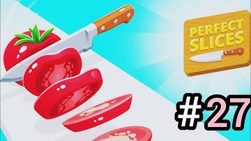 perfect slices live gameplay 🍎 🍏 🥒🍈 🔪  part 27 #shorts