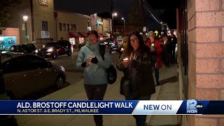 Life of Milwaukee Alderperson Jonathan Brostoff honored with candlelight vigil